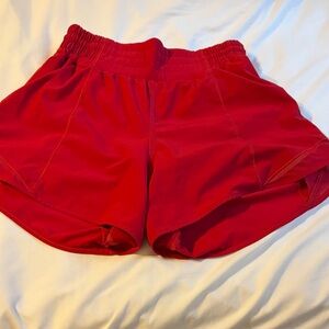 lululemon athletica Vibrant Red Athletic Shorts